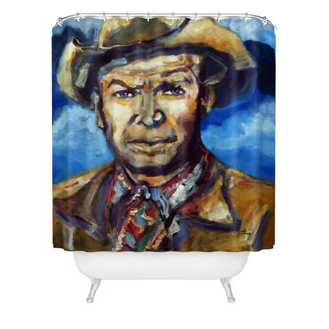 Ginette Fine Art Cowboy Shower Curtain