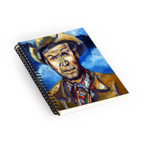 Ginette Fine Art Cowboy Spiral Notebook