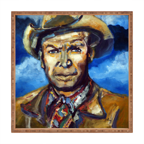 Ginette Fine Art Cowboy Square Tray