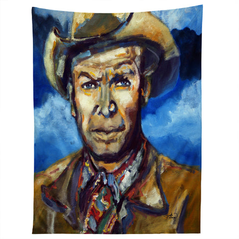 Ginette Fine Art Cowboy Tapestry