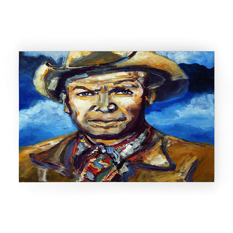 Ginette Fine Art Cowboy Welcome Mat
