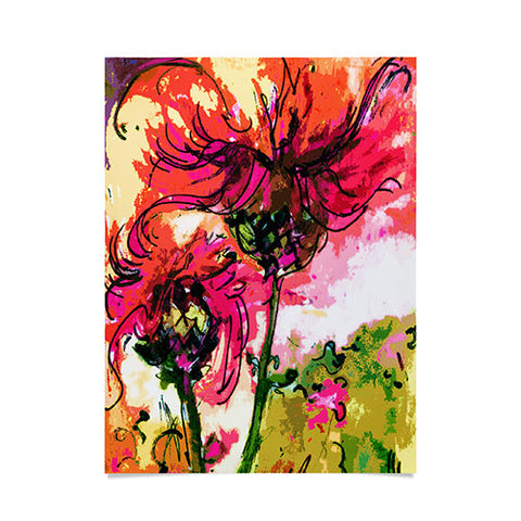Ginette Fine Art Crazy Wildflowers Poster