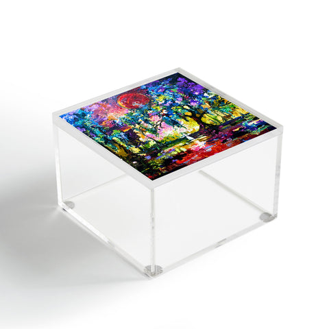 Ginette Fine Art Crimson Moon In Savannah Acrylic Box