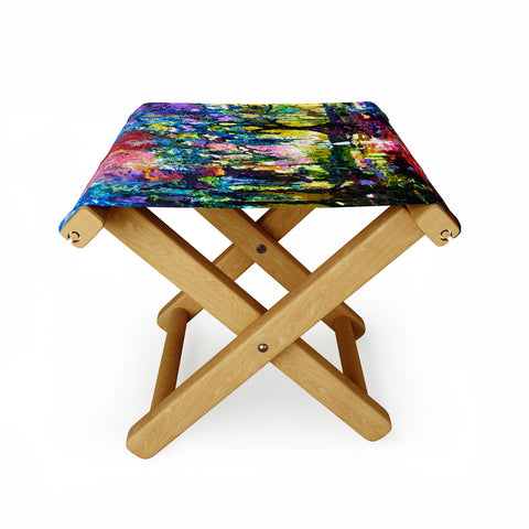 Ginette Fine Art Crimson Moon In Savannah Folding Stool
