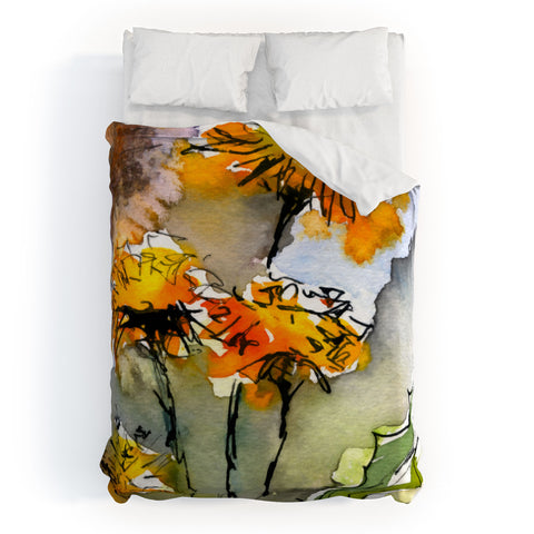 Ginette Fine Art Dandelions Duvet Cover