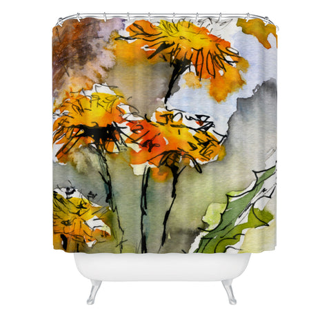 Ginette Fine Art Dandelions Shower Curtain