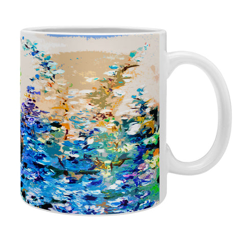 Ginette Fine Art Delphiniums Jardin Bleu Coffee Mug