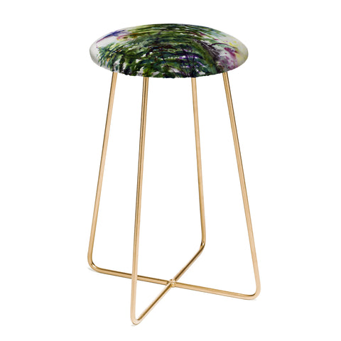 Ginette Fine Art Dragonflies and Fern Counter Stool