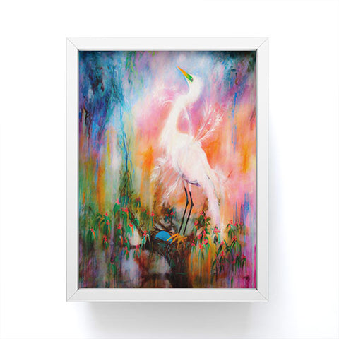 Ginette Fine Art Egret Dreams Framed Mini Art Print