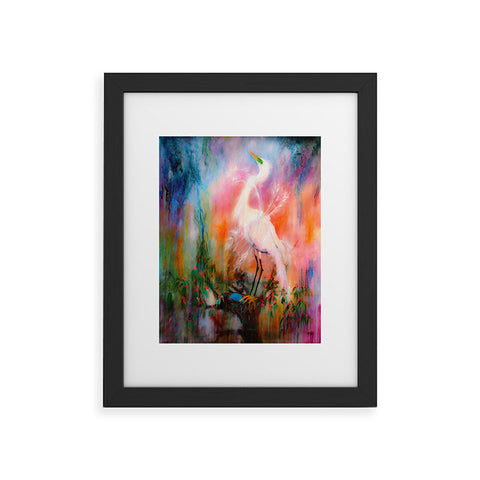 Ginette Fine Art Egret Dreams Framed Art Print