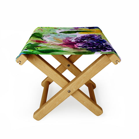 Ginette Fine Art Elder Berries Wild Fruit 2 Folding Stool