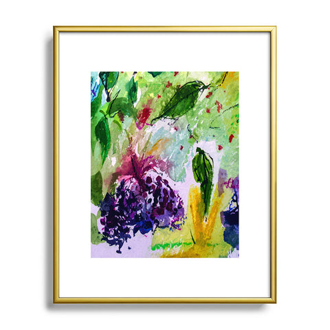 Ginette Fine Art Elder Berries Wild Fruit 2 Metal Framed Art Print
