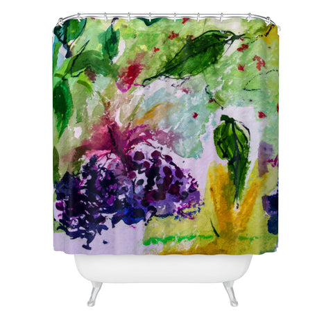 Ginette Fine Art Elder Berries Wild Fruit 2 Shower Curtain