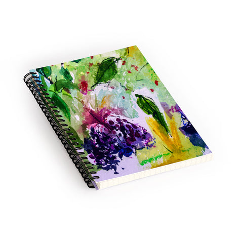 Ginette Fine Art Elder Berries Wild Fruit 2 Spiral Notebook