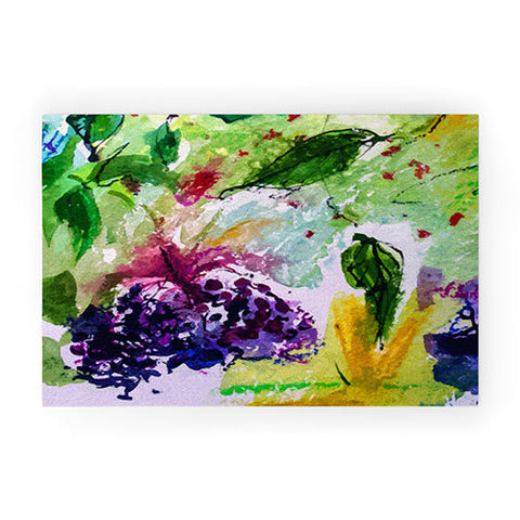 Ginette Fine Art Elder Berries Wild Fruit 2 Welcome Mat