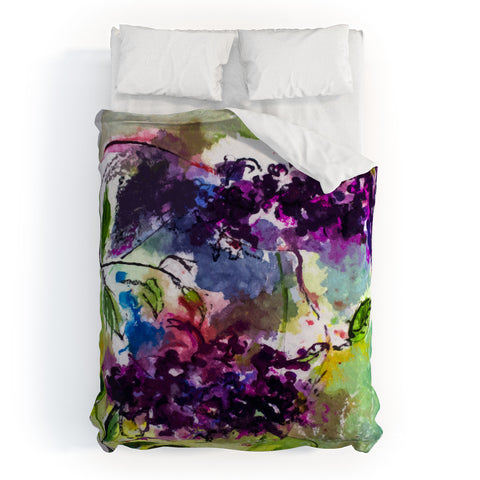 Ginette Fine Art Elder Berries Wild Fruit Duvet Cover
