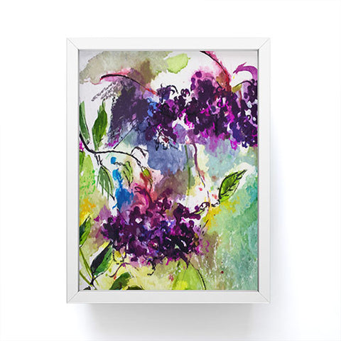 Ginette Fine Art Elder Berries Wild Fruit Framed Mini Art Print