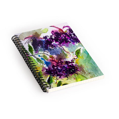 Ginette Fine Art Elder Berries Wild Fruit Spiral Notebook