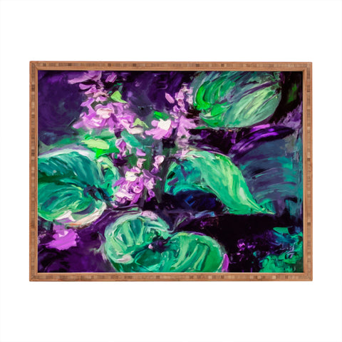 Ginette Fine Art Enigmatic Hosta Rectangular Tray