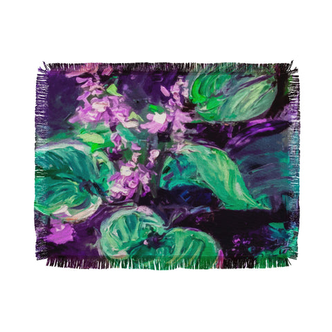 Ginette Fine Art Enigmatic Hosta Throw Blanket