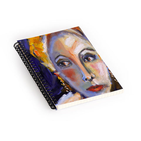 Ginette Fine Art Face 1 Spiral Notebook