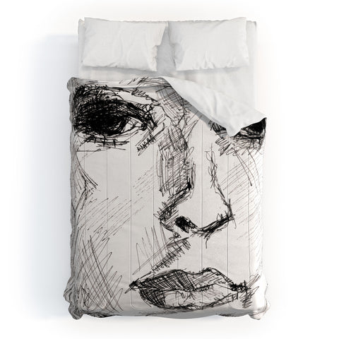 Ginette Fine Art Face 2 Comforter