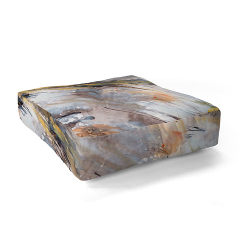 Ginette Fine Art Feathers In The Wind Floor Pillow Square