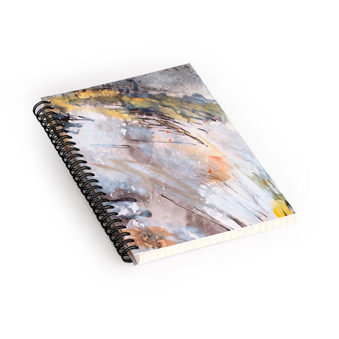 Ginette Fine Art Feathers In The Wind Spiral Notebook