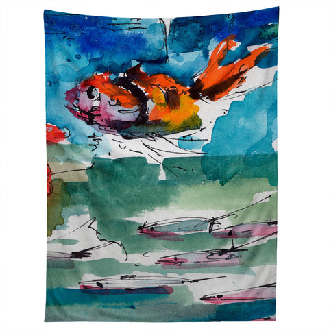 Ginette Fine Art Fish Parade Tapestry