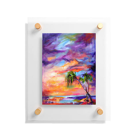 Ginette Fine Art Florida Palms Beach Floating Acrylic Print