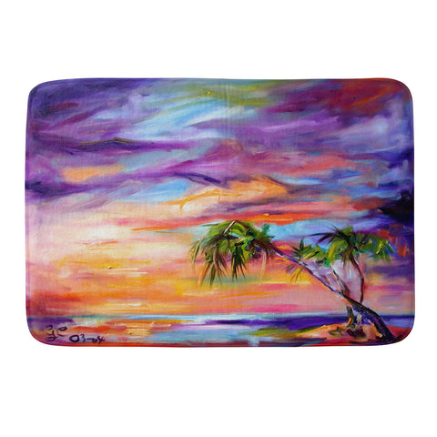 Ginette Fine Art Florida Palms Beach Memory Foam Bath Mat