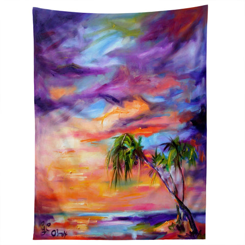 Ginette Fine Art Florida Palms Beach Tapestry