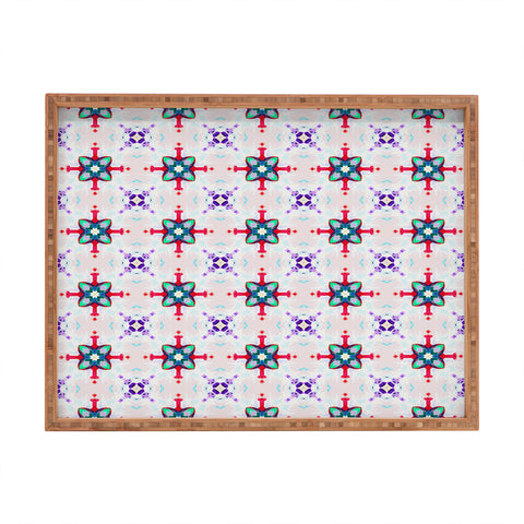 Ginette Fine Art French Country Cottage Pattern Rectangular Tray