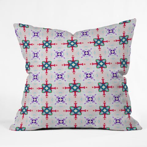 Ginette Fine Art French Country Cottage Pattern Outdoor Throw Pillow