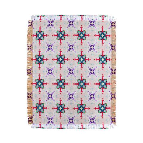 Ginette Fine Art French Country Cottage Pattern Throw Blanket