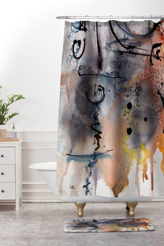 Ginette Fine Art Galileo 3 Shower Curtain And Mat