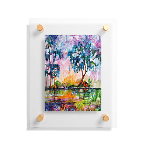 Ginette Fine Art Garden Of Good And Evil Savannah GA Floating Acrylic Print