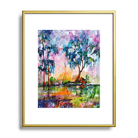 Ginette Fine Art Garden Of Good And Evil Savannah GA Metal Framed Art Print