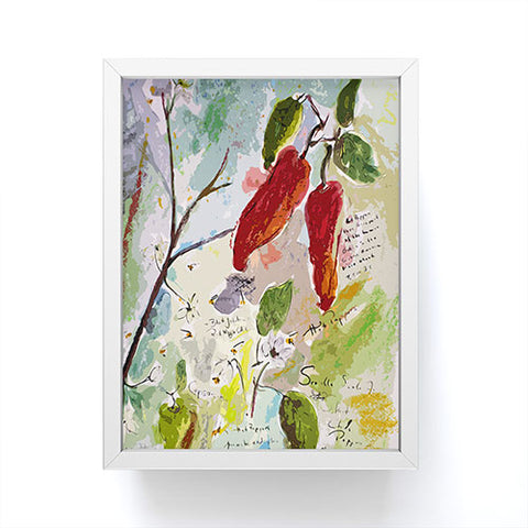 Ginette Fine Art Ghost Pepper Framed Mini Art Print