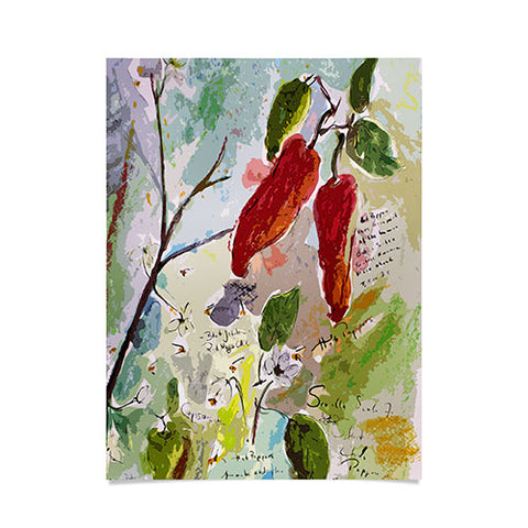 Ginette Fine Art Ghost Pepper Poster