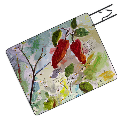 Ginette Fine Art Ghost Pepper Picnic Blanket