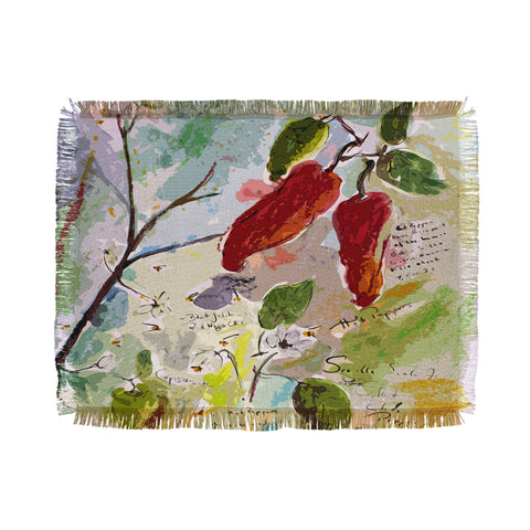 Ginette Fine Art Ghost Pepper Throw Blanket