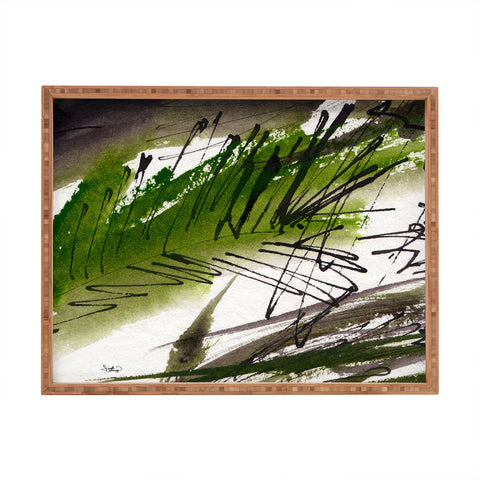 Ginette Fine Art Green Souls 1 Rectangular Tray