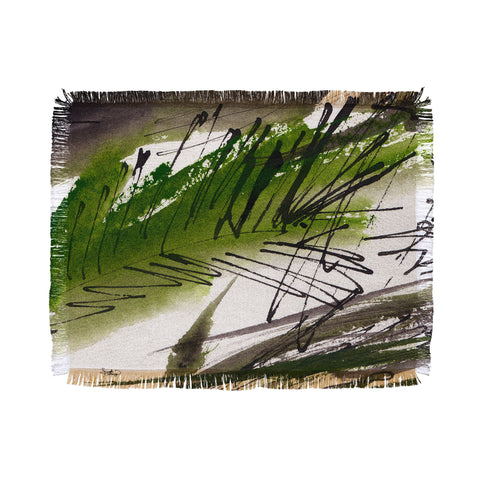 Ginette Fine Art Green Souls 1 Throw Blanket