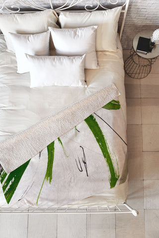 Ginette Fine Art Green Souls 2 Fleece Throw Blanket