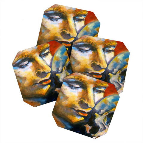 Ginette Fine Art Hamlet Laurence Oliver Coaster Set
