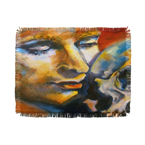 Ginette Fine Art Hamlet Laurence Oliver Throw Blanket