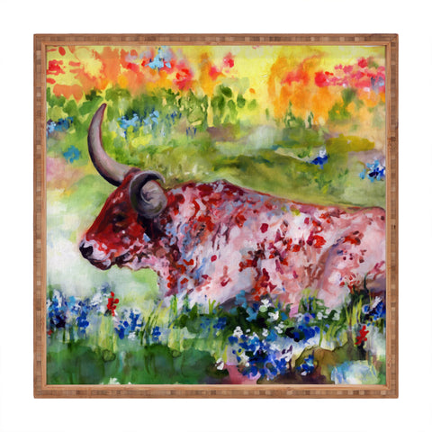 Ginette Fine Art Hill Country Texas Square Tray