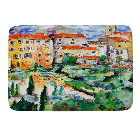Ginette Fine Art Hillside Provence 1 Memory Foam Bath Mat
