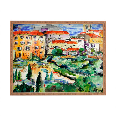Ginette Fine Art Hillside Provence 1 Rectangular Tray